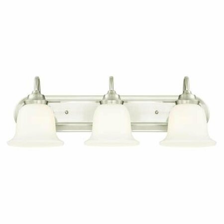 BRILLIANTBULB Light Indoor Wall Fixture with Opal Glass, White BR2689953